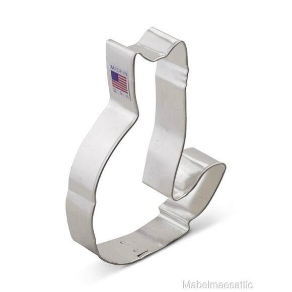 New Ann Clark Tin Plated Steel Kitten Kitty Cat Shape COOKIE CUTTER Made in USA - Picture 2 of 2